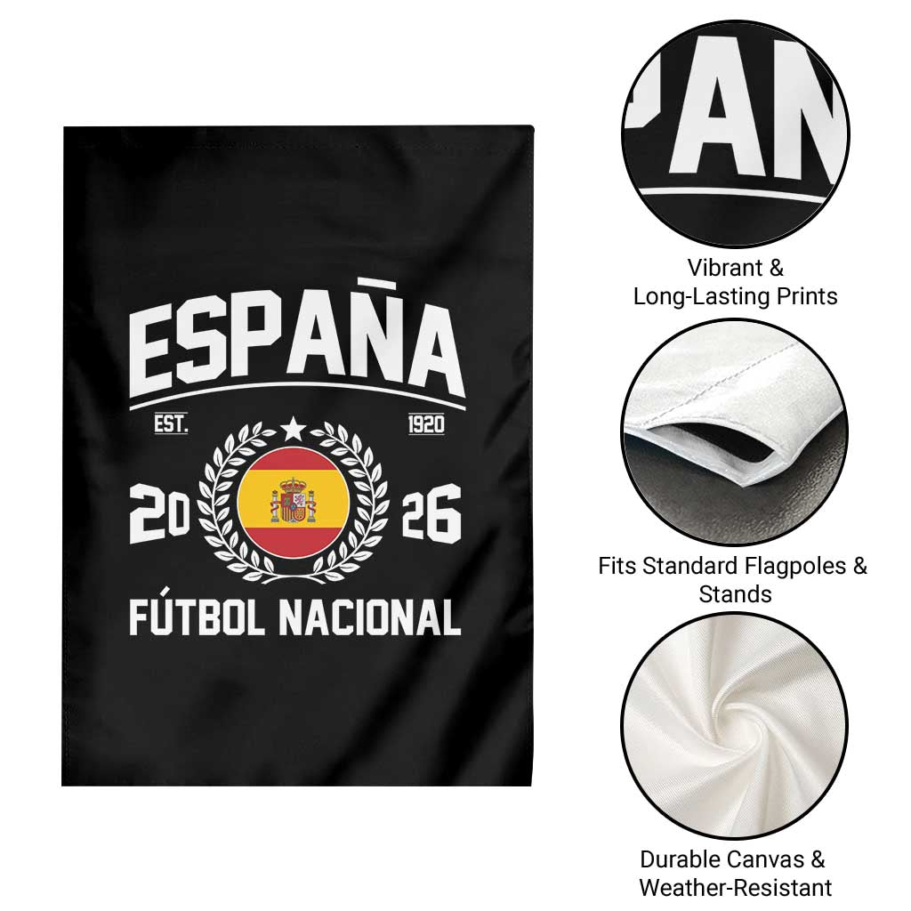 Spain 2026 Soccer Football Fan Spanish Flag Garden Flag TS14 Print Your Wear
