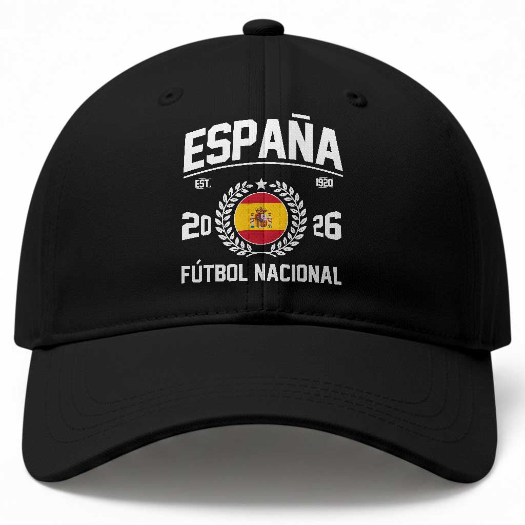 Spain 2026 Soccer Football Fan Spanish Flag Baseball Cap TS14 Print Your Wear
