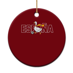 Espana Spain Soccer Football Ceramic Ornament Silly Goose Spanish Flag Fan Supporter TS14 1pc Red Print Your Wear