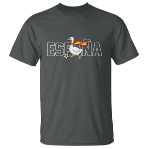 Espana Spain Soccer Football T Shirt Silly Goose Spanish Flag Fan Supporter TS14 Dark Heather Print Your Wear