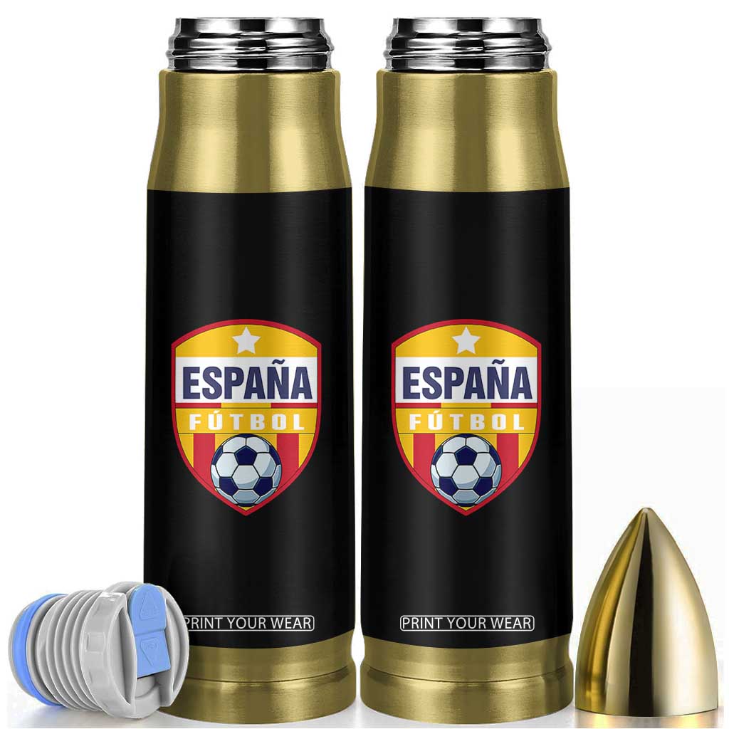 Espana Spain Soccer Football Fan Spanish Flag Bullet Tumbler TS14 Black Print Your Wear
