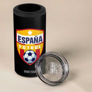 Espana Spain Soccer Football Fan Spanish Flag 4 in 1 Can Cooler Tumbler TS14 Print Your Wear