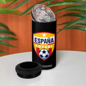 Espana Spain Soccer Football Fan Spanish Flag 4 in 1 Can Cooler Tumbler TS14 Print Your Wear