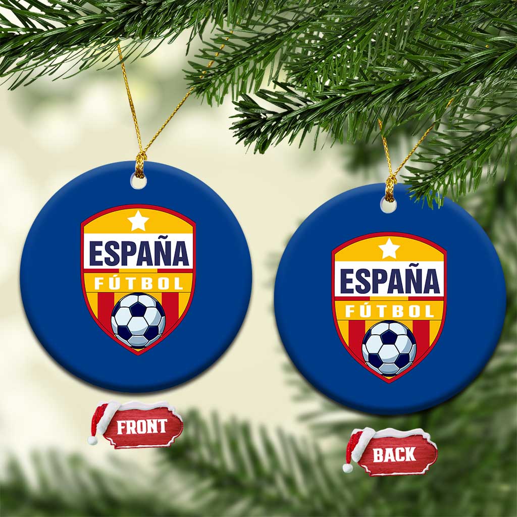 Espana Spain Soccer Football Fan Spanish Flag Ceramic Ornament TS14 1pc Blue Print Your Wear