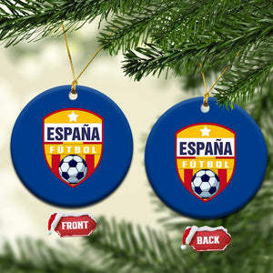Espana Spain Soccer Football Fan Spanish Flag Ceramic Ornament TS14 1pc Blue Print Your Wear