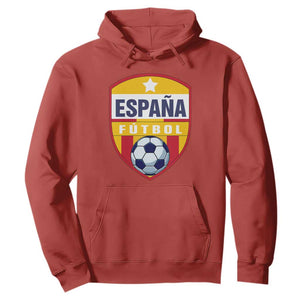 Espana Spain Soccer Football Fan Spanish Flag Hoodie TS14 Red Print Your Wear