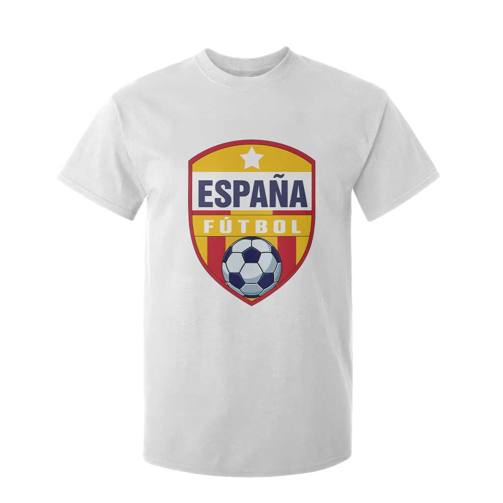 Espana Spain Soccer Football Fan Spanish Flag T Shirt For Kid TS14 White Print Your Wear