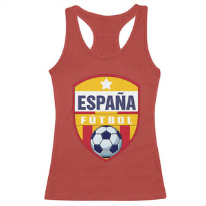 Espana Spain Soccer Football Fan Spanish Flag Racerback Tank Top TS14 Red Print Your Wear