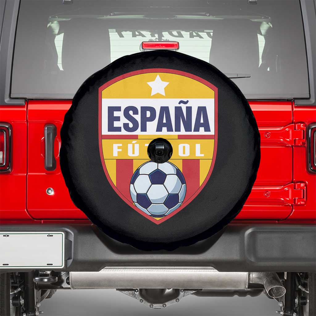 Espana Spain Soccer Football Fan Spanish Flag Spare Tire Cover TS14 Black Print Your Wear