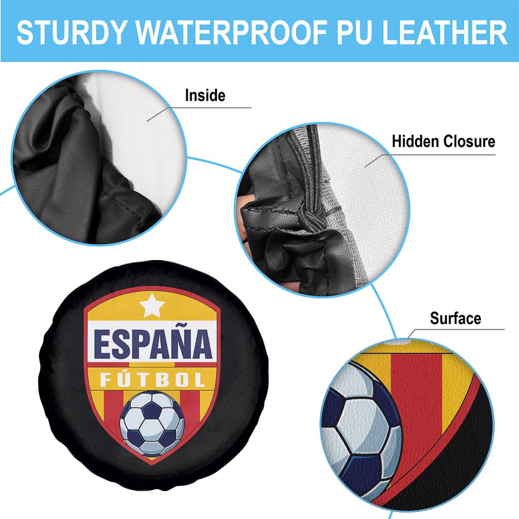 Espana Spain Soccer Football Fan Spanish Flag Spare Tire Cover TS14 Print Your Wear