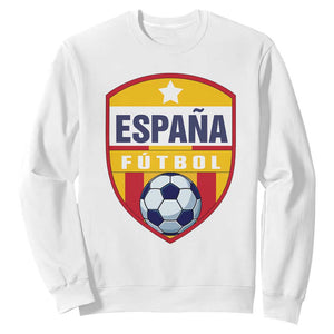 Espana Spain Soccer Football Fan Spanish Flag Sweatshirt TS14 White Print Your Wear