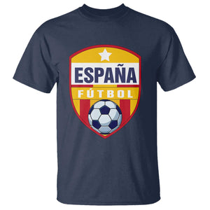 Espana Spain Soccer Football Fan Spanish Flag T Shirt TS14 Navy Print Your Wear