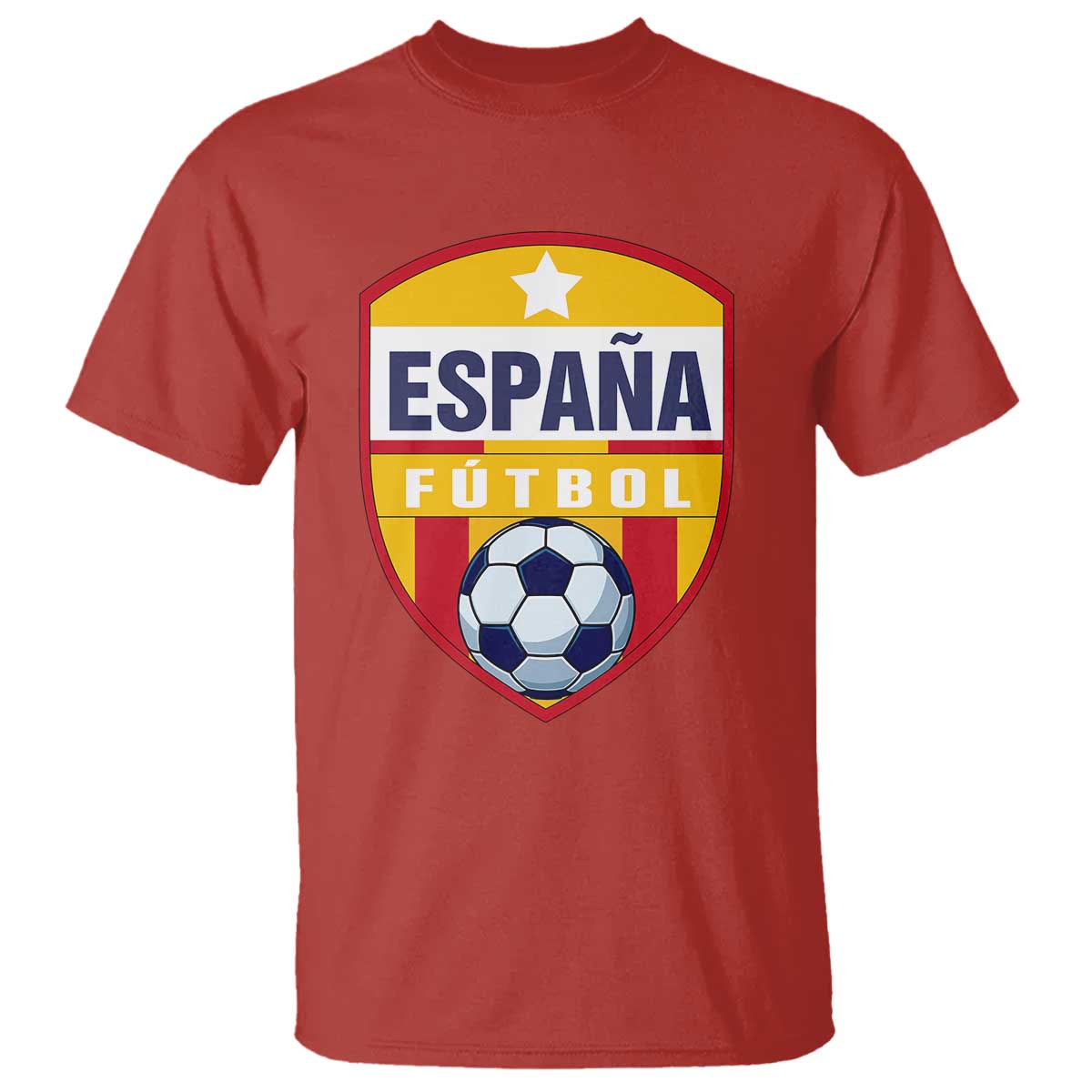 Espana Spain Soccer Football Fan Spanish Flag T Shirt TS14 Red Print Your Wear