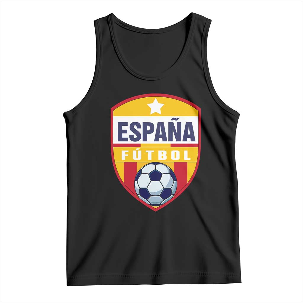 Espana Spain Soccer Football Fan Spanish Flag Tank Top TS14 Black Print Your Wear