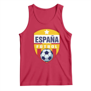Espana Spain Soccer Football Fan Spanish Flag Tank Top TS14 Red Print Your Wear