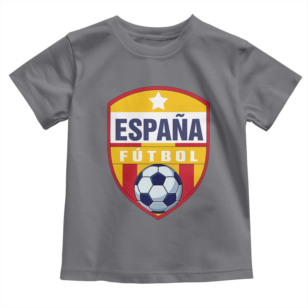 Espana Spain Soccer Football Fan Spanish Flag Toddler T Shirt TS14 Charcoal Print Your Wear