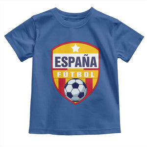 Espana Spain Soccer Football Fan Spanish Flag Toddler T Shirt TS14 Royal Blue Print Your Wear