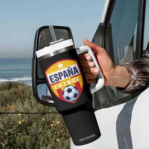 Espana Spain Soccer Football Fan Spanish Flag Tumbler With Handle TS14 Print Your Wear