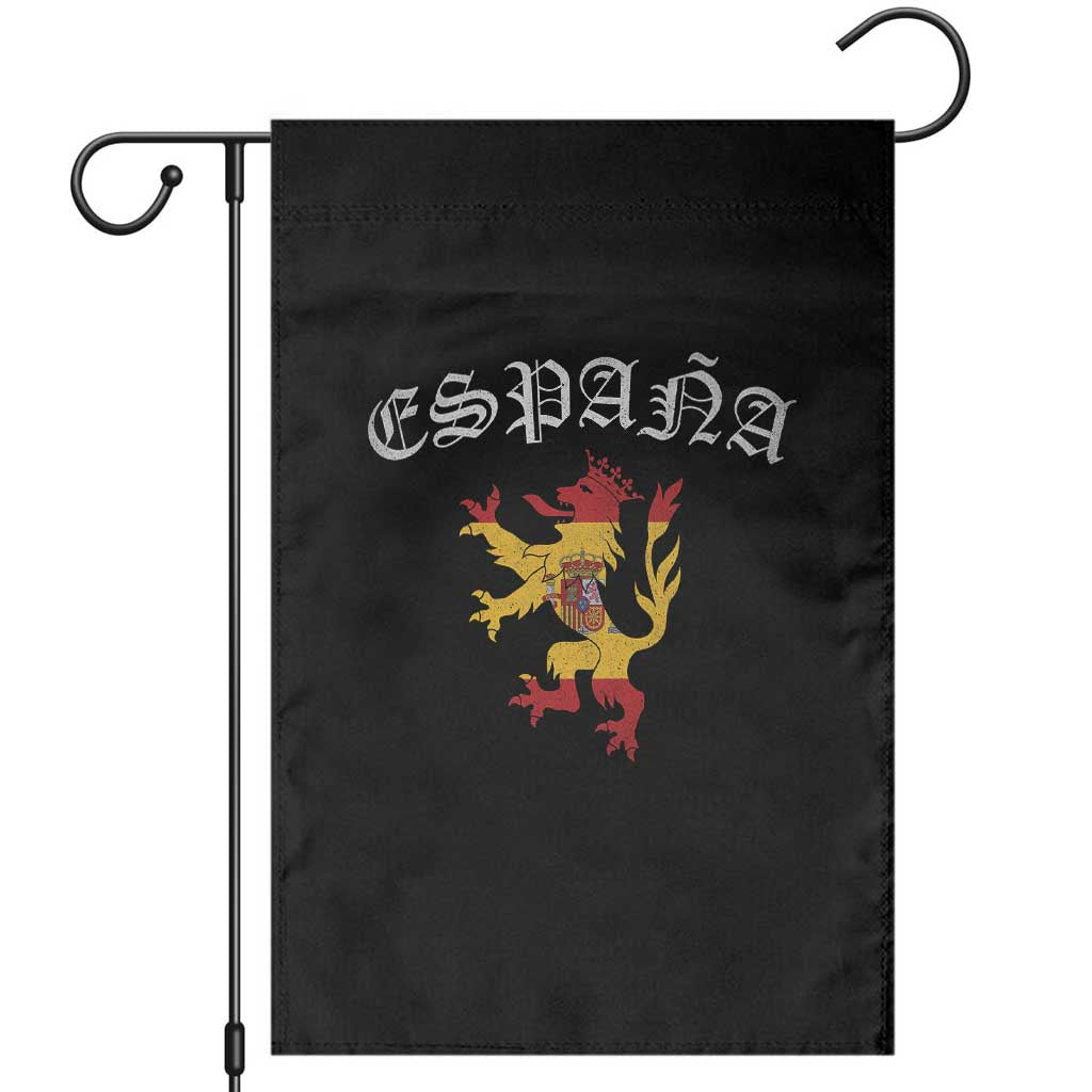 Espana Spain Lion Spanish Flag Spaniard Pride Garden Flag TS14 Black Print Your Wear