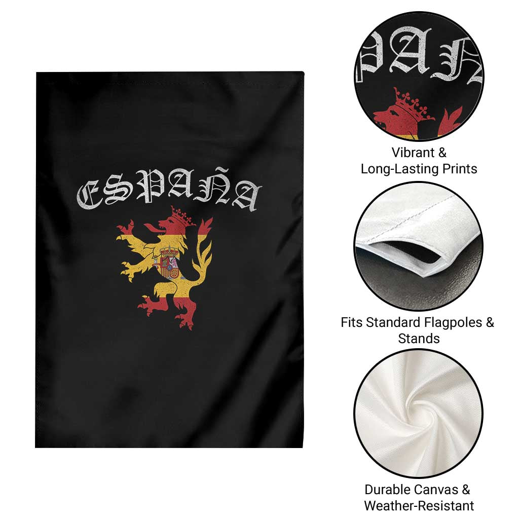Espana Spain Lion Spanish Flag Spaniard Pride Garden Flag TS14 Print Your Wear