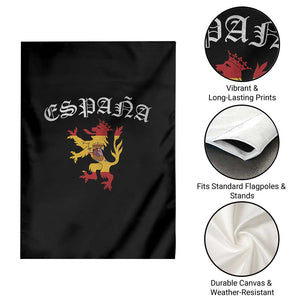 Espana Spain Lion Spanish Flag Spaniard Pride Garden Flag TS14 Print Your Wear