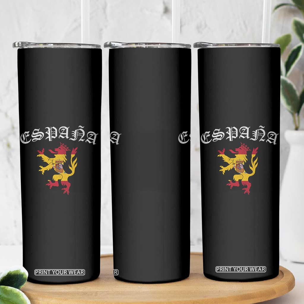 Espana Spain Lion Spanish Flag Spaniard Pride Skinny Tumbler TS14 Print Your Wear
