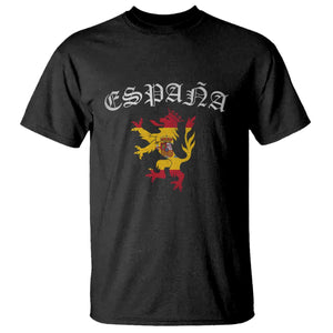 Espana Spain Lion Spanish Flag Spaniard Pride T Shirt TS14 Black Print Your Wear