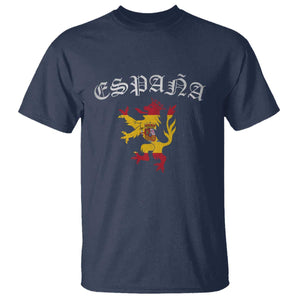 Espana Spain Lion Spanish Flag Spaniard Pride T Shirt TS14 Navy Print Your Wear