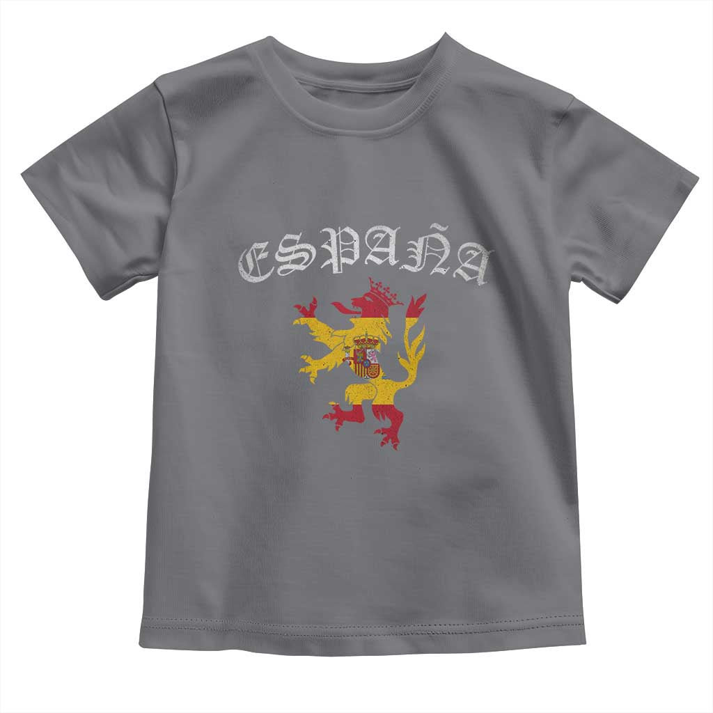 Espana Spain Lion Spanish Flag Spaniard Pride Toddler T Shirt TS14 Charcoal Print Your Wear