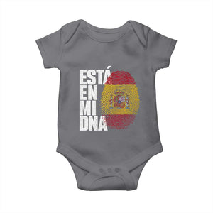 It's in My DNA Espana Spain Spanish Flag Pride Baby Onesie TS14 Charcoal Print Your Wear