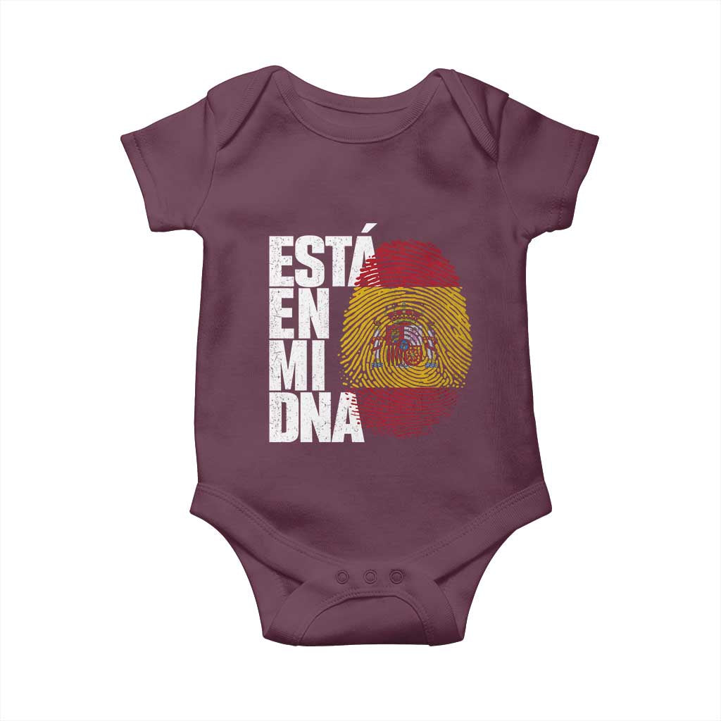 It's in My DNA Espana Spain Spanish Flag Pride Baby Onesie TS14 Maroon Print Your Wear