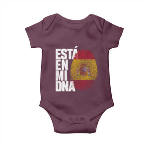 It's in My DNA Espana Spain Spanish Flag Pride Baby Onesie TS14 Maroon Print Your Wear