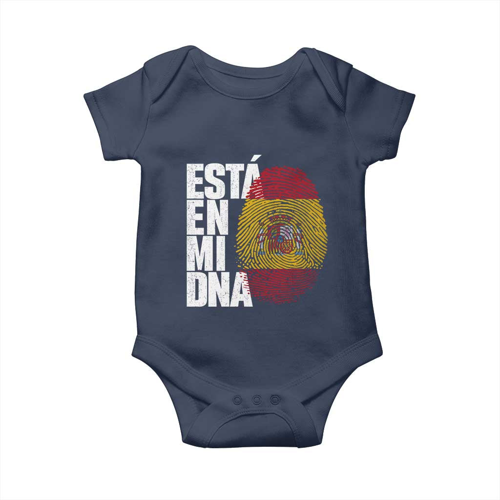It's in My DNA Espana Spain Spanish Flag Pride Baby Onesie TS14 Navy Print Your Wear