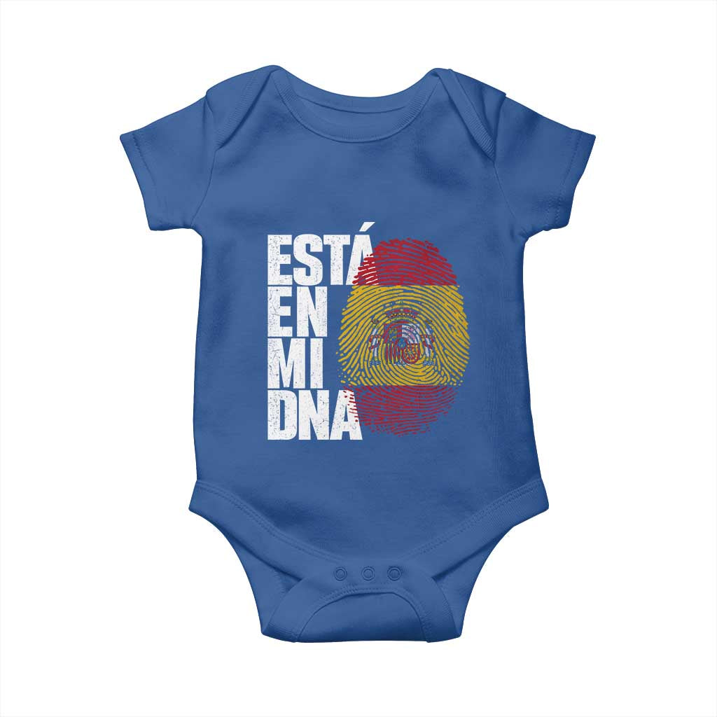It's in My DNA Espana Spain Spanish Flag Pride Baby Onesie TS14 Royal Blue Print Your Wear