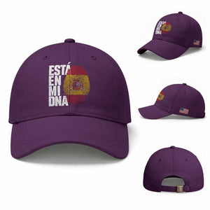 It's in My DNA Espana Spain Spanish Flag Pride Baseball Cap TS14 Baseball Cap Universal Fit Purple Print Your Wear