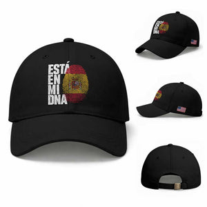 It's in My DNA Espana Spain Spanish Flag Pride Baseball Cap TS14 Baseball Cap Universal Fit Black Print Your Wear