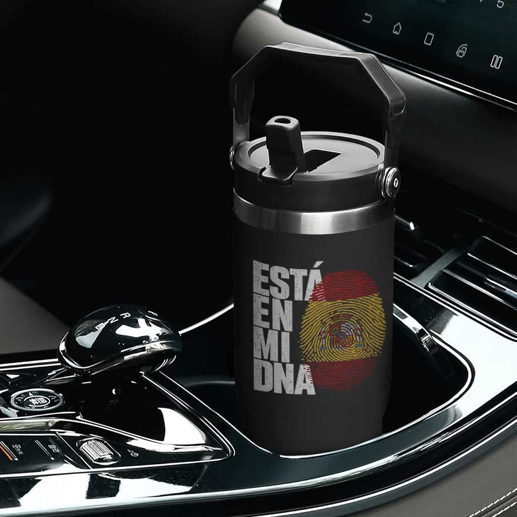 It's in My DNA Espana Spain Spanish Flag Pride Flip Straw Tumbler TS14 Print Your Wear