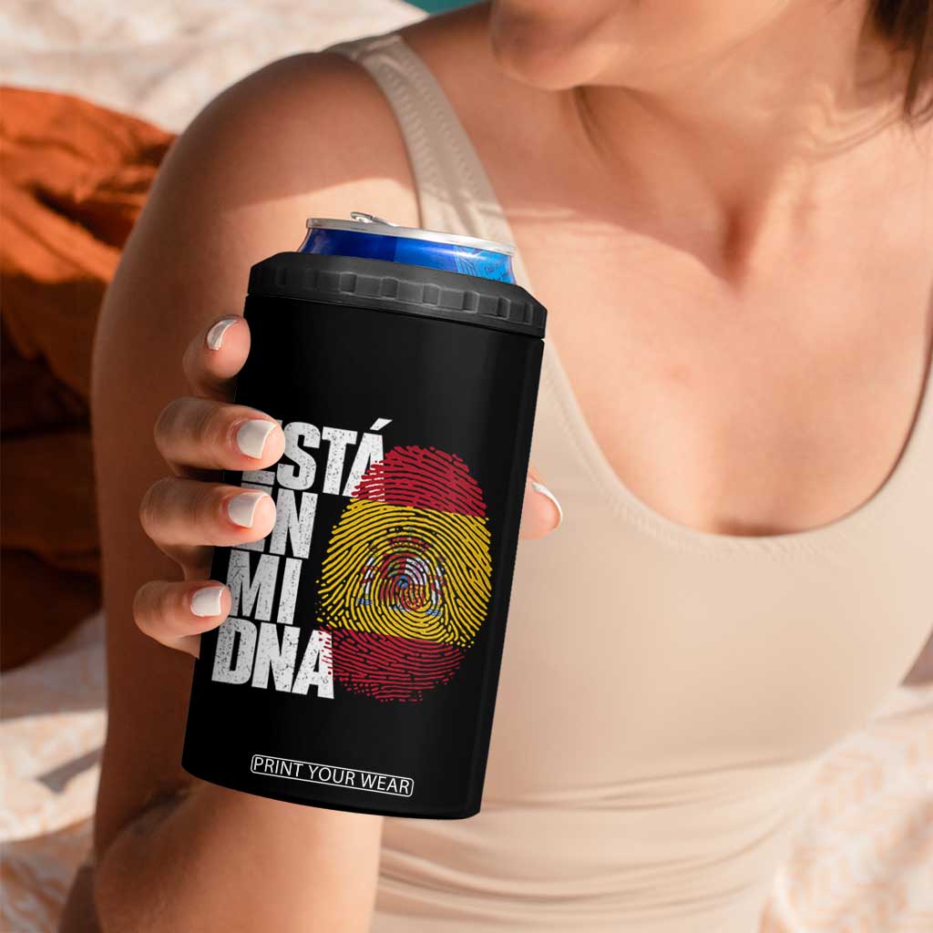 It's in My DNA Espana Spain Spanish Flag Pride 4 in 1 Can Cooler Tumbler TS14 Print Your Wear