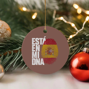 It's in My DNA Espana Spain Spanish Flag Pride Ceramic Ornament TS14 1pc Mocha Print Your Wear