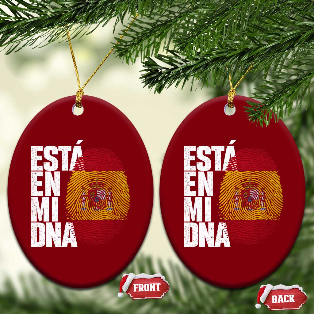 It's in My DNA Espana Spain Spanish Flag Pride Ceramic Ornament TS14 Print Your Wear