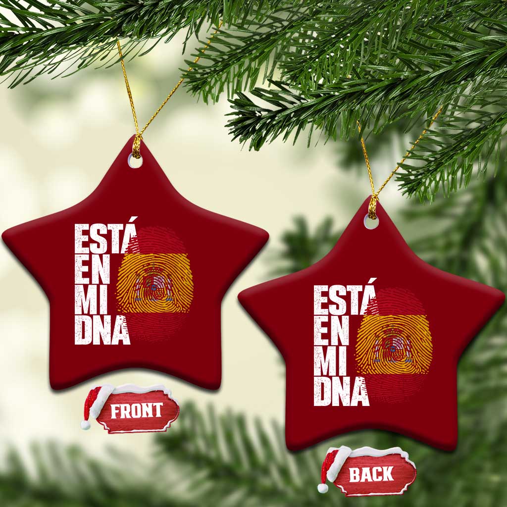 It's in My DNA Espana Spain Spanish Flag Pride Ceramic Ornament TS14 Print Your Wear
