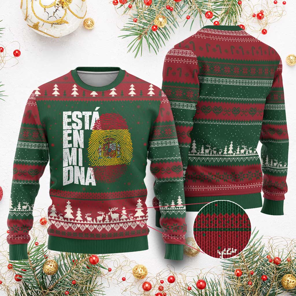 It's in My DNA Espana Spain Spanish Flag Pride Ugly Christmas Sweater TS14 Red Green Print Your Wear
