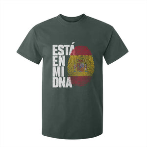 It's in My DNA Espana Spain Spanish Flag Pride T Shirt For Kid TS14 Dark Forest Green Print Your Wear