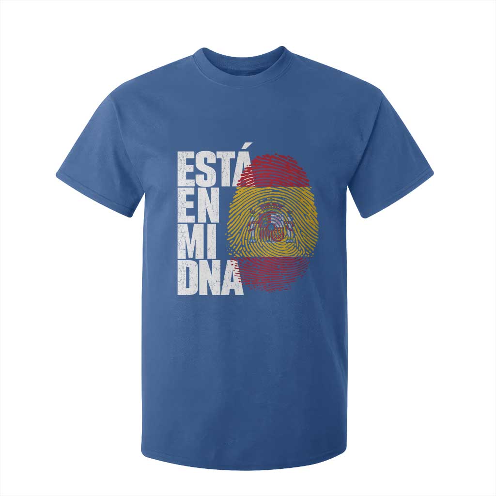 It's in My DNA Espana Spain Spanish Flag Pride T Shirt For Kid TS14 Royal Blue Print Your Wear
