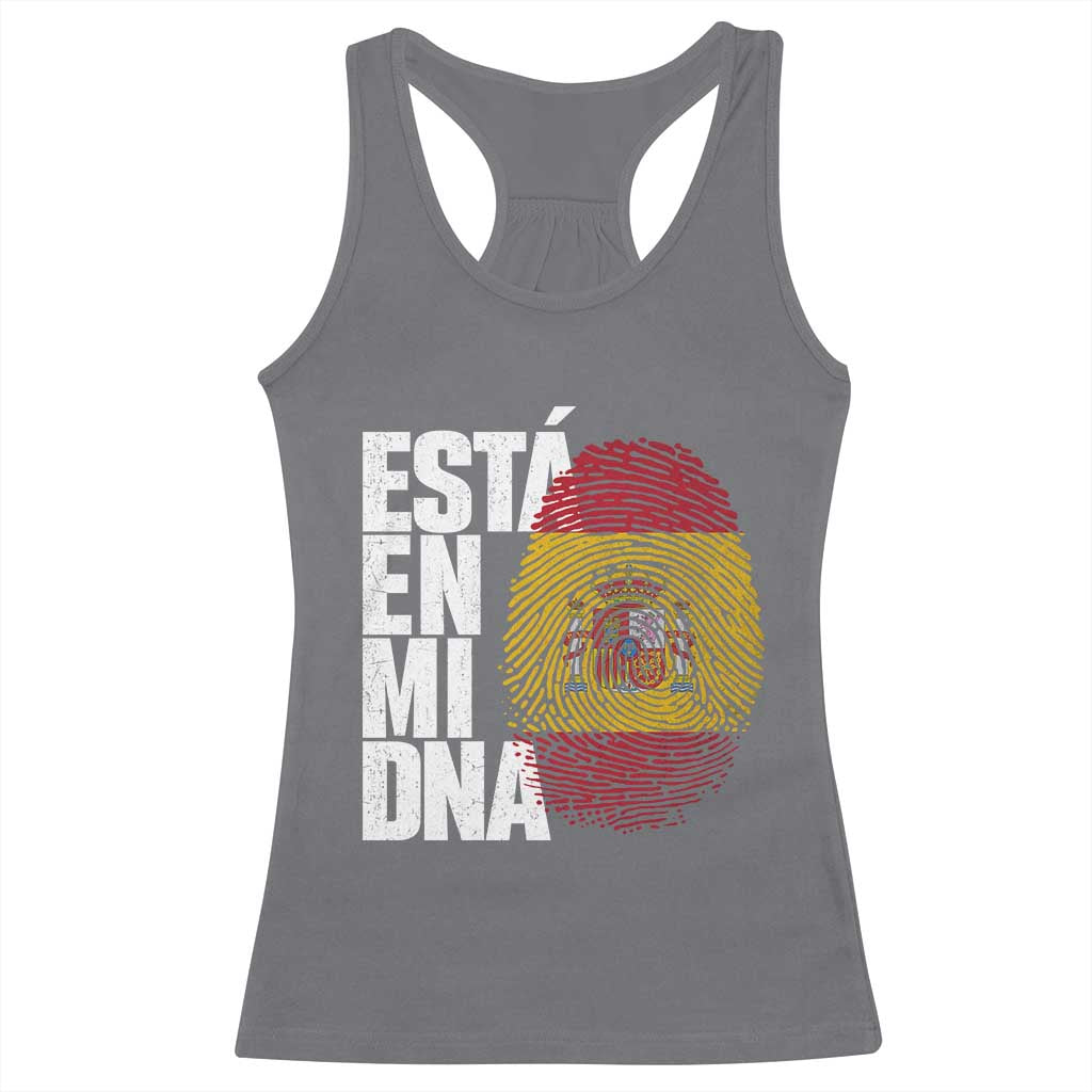 It's in My DNA Espana Spain Spanish Flag Pride Racerback Tank Top TS14 Charcoal Print Your Wear