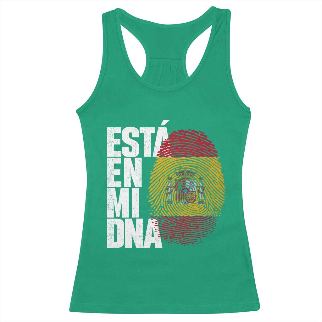 It's in My DNA Espana Spain Spanish Flag Pride Racerback Tank Top TS14 Irish Green Print Your Wear
