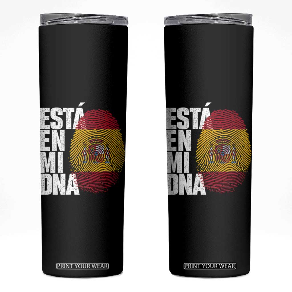 It's in My DNA Espana Spain Spanish Flag Pride Skinny Tumbler TS14 Black Print Your Wear