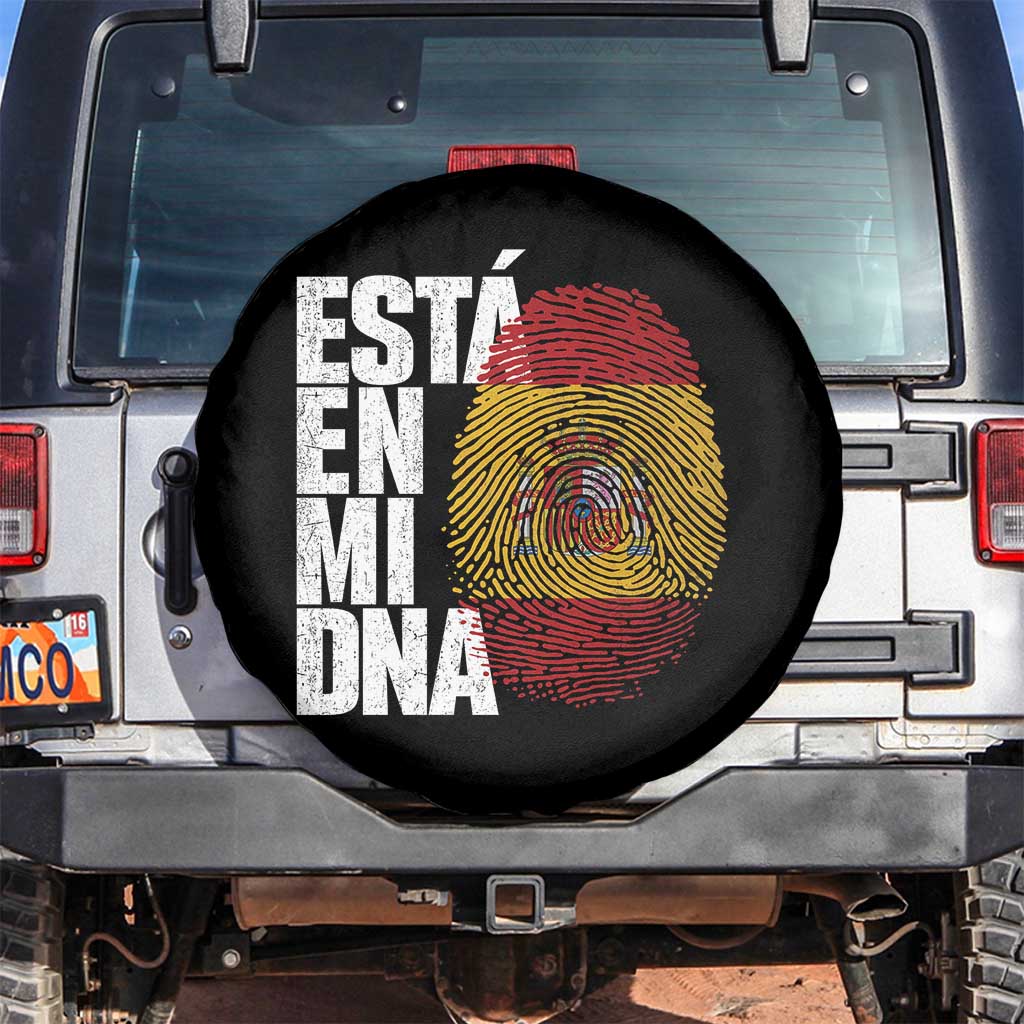 It's in My DNA Espana Spain Spanish Flag Pride Spare Tire Cover TS14 No hole Black Print Your Wear