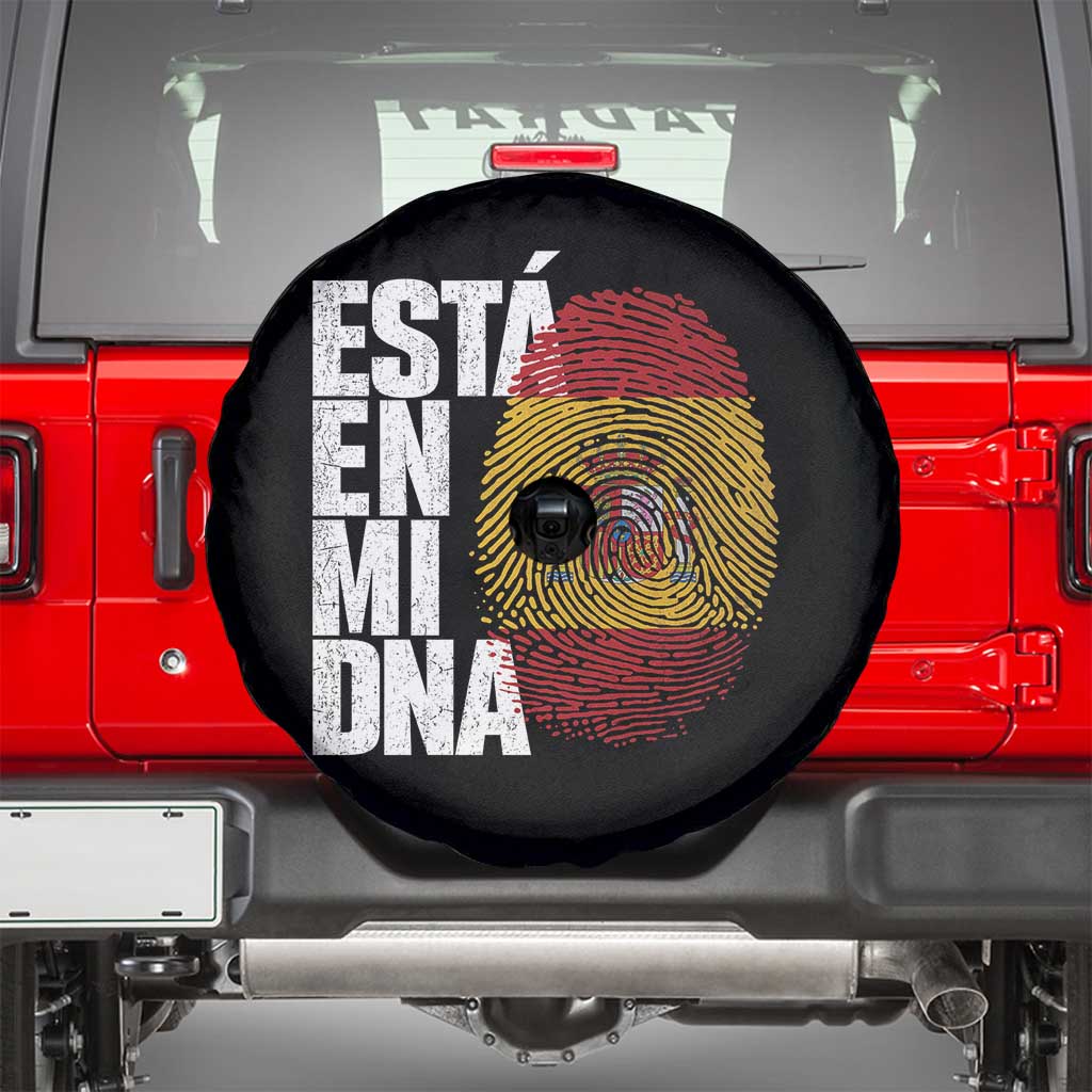 It's in My DNA Espana Spain Spanish Flag Pride Spare Tire Cover TS14 Black Print Your Wear