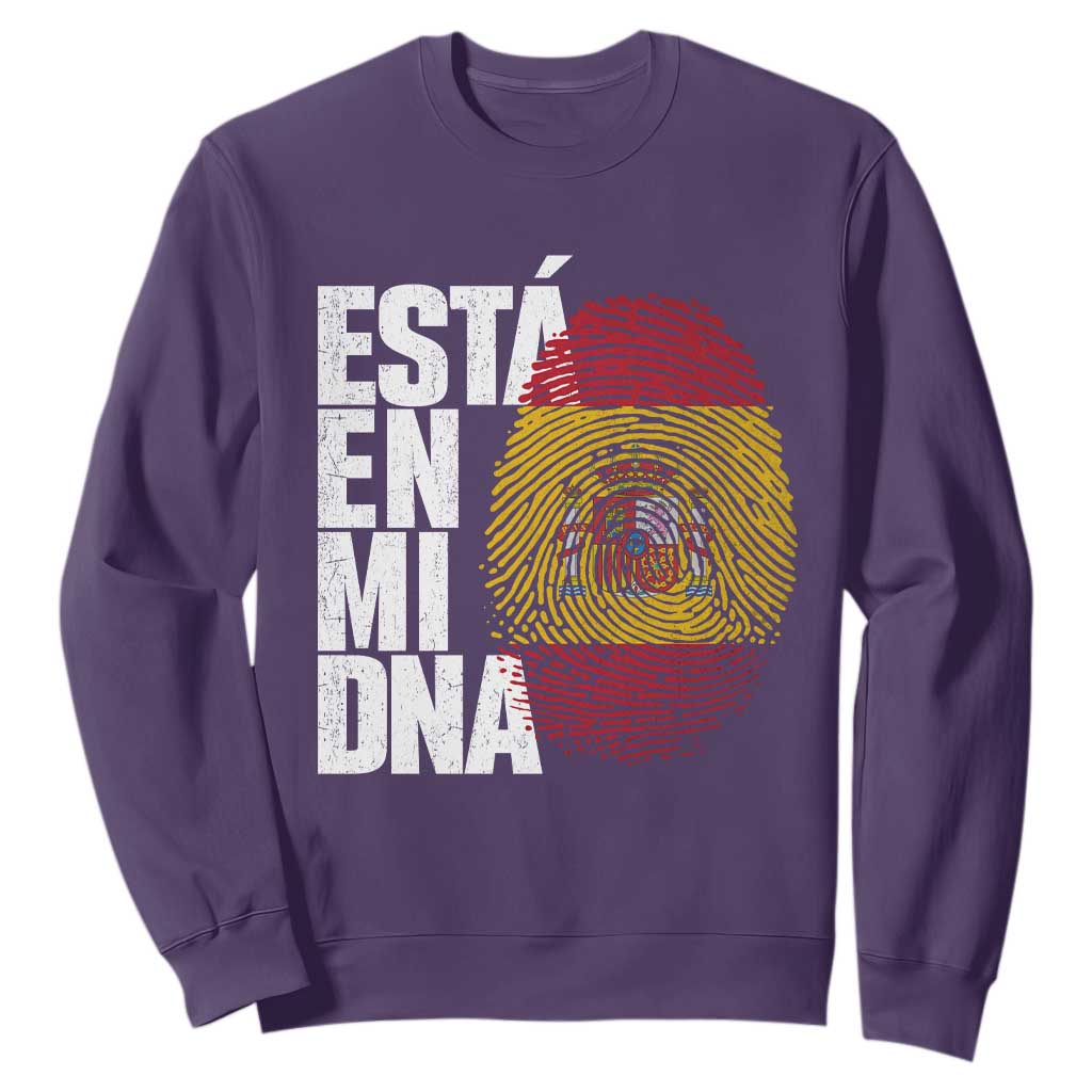 It's in My DNA Espana Spain Spanish Flag Pride Sweatshirt TS14 Purple Print Your Wear